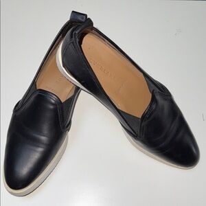 Everlane Made in Italy Black Leather Slip-On Street Shoes Loafers Women’s 7.5